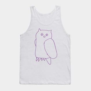 Purple Owl Tank Top